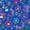 Blue Abstract Floral Pattern, variant on FORMRS Mini Backpack Purse for Women Quilted Travel Daypack Casual Shoulder Bag, Pink Floral Birds Pattern