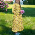 thumbnail image 3 of DISNIMO Yellow Dog Girls Long Sleeve Fall Dress with Pockets for Kids Long Sleeve Dresses for Girls Dresses Size 11-12 Casual Soft Dress for Kids Holiday Dresses for Girls Swing Dress, 3 of 7