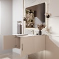 thumbnail image 4 of Geneva 36 in. W Glossy White Bath Vanity, Cultured Marble Top, and Faucet Set, 4 of 11