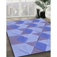 thumbnail image 2 of Ahgly Company Indoor Round Patterned Day Sky Blue Area Rugs, 4' Round, 2 of 6