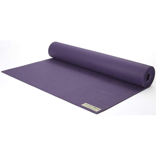 JadeYoga Harmony Yoga Mat (3/16" thick) Purple, 68" Length