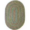 thumbnail image 1 of Rhody Rug Sophia Braided Indoor-Outdoor Oval Rug, Moss Green, 5 x 8 ft., 1 of 1