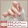 thumbnail image 4 of Uso de uñas, gel de gelatina terminado, rubor degradado chino, parche para uñas, pieza de uña falsa desmontable, 4 of 5
