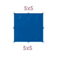 thumbnail image 2 of Lona Impermeable Para Exterior Reforzada Con Ojillos Azul 5x5 m, 2 of 5
