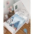 thumbnail image 5 of Christmas Gnome Throw Blankets, Winter Merry Christmas Tree Balls Soft Fleece Blanket Decorative for Home Sofa Couch Chair Living Bedroom,30x40 Inches, Blue, 5 of 6