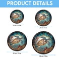 thumbnail image 6 of Sea Turtle Decor Suncatcher Stained Glass Window Hanging - Handmade Suncatchers for Windows with Hooks - Sea Art Glass Sun Catcher Indoor Outdoor Garden Mothers Day Birthday Gifts, 6 of 6