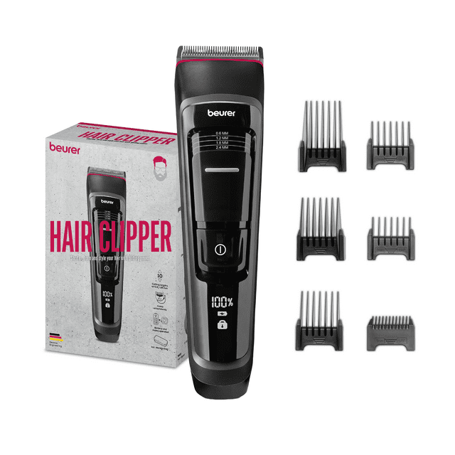 Máquina para Cortar Cabello, Inalámbrica con Cabezales Lavables Cortadora de Cabello Profesional beurer MN5X