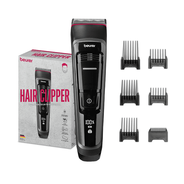 Máquina para Cortar Cabello, Inalámbrica con Cabezales Lavables Cortadora de Cabello Profesional beurer MN5X