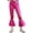 Hot Pink, variant on MSemis Kids Girls Flare Bell Bottom Metallic Dance Pants High Waist Glossy Jazz Leggings Trousers Colorful Silver 8