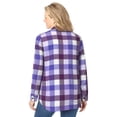 thumbnail image 2 of Woman Within Plus Size Classic Flannel Shirt, 2 of 6