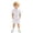 j-417White120, variant on HAYIMI Toddler Boys Girls Short Sleeve Summer Casual Gentleman Tops Solid Color Shirts T Shirt Shorts Outfit Sets Relaxed Fit Clothes Sets