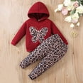 thumbnail image 6 of MuXiKeJi Clothes 4t girls red valentine outfit,Toddler Girl Clothes 2t Cartoon Print Lightweight Pullover Hoodie Sweatshirt and Jogger Sweatpants Clothing Cute 2 Piece Outfits, 6 of 8
