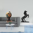 thumbnail image 2 of Figura de escritorio,Reloj de mesa con figura de globo terráqueo,decoración para oficina y hogar,Reloj de escritorio,figura decorativa,decoración para el hogar,Estatua de caballo,Estatua de, 2 of 8