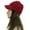 Red, variant on Herrnalise Women Casual Solid Stitching Outdoor Plush Hats Crochet Knit Beanie Cap