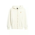 thumbnail image 4 of Carrots By Anwar Carrots Men's Wordmark Embroidered Full Zip Hoodie Sweatshirt (XX-Large, Cream), 4 of 4