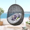 thumbnail image 1 of Modway Chaise Balançoire de Patio Extérieure en Tissu Hide Sans Support, Gris, 1 of 7