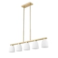 thumbnail image 5 of Z-Lite Naya 5 Light Linear Chandelier in Modern Gold color, Steel frame, 5 of 8