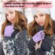thumbnail image 4 of Guantes bonitos de pata de gato de piel sintética - media mano, cálidos para invierno, para mujeres/niñas, para enviar mensajes/escribir/uso diario, 4 of 5