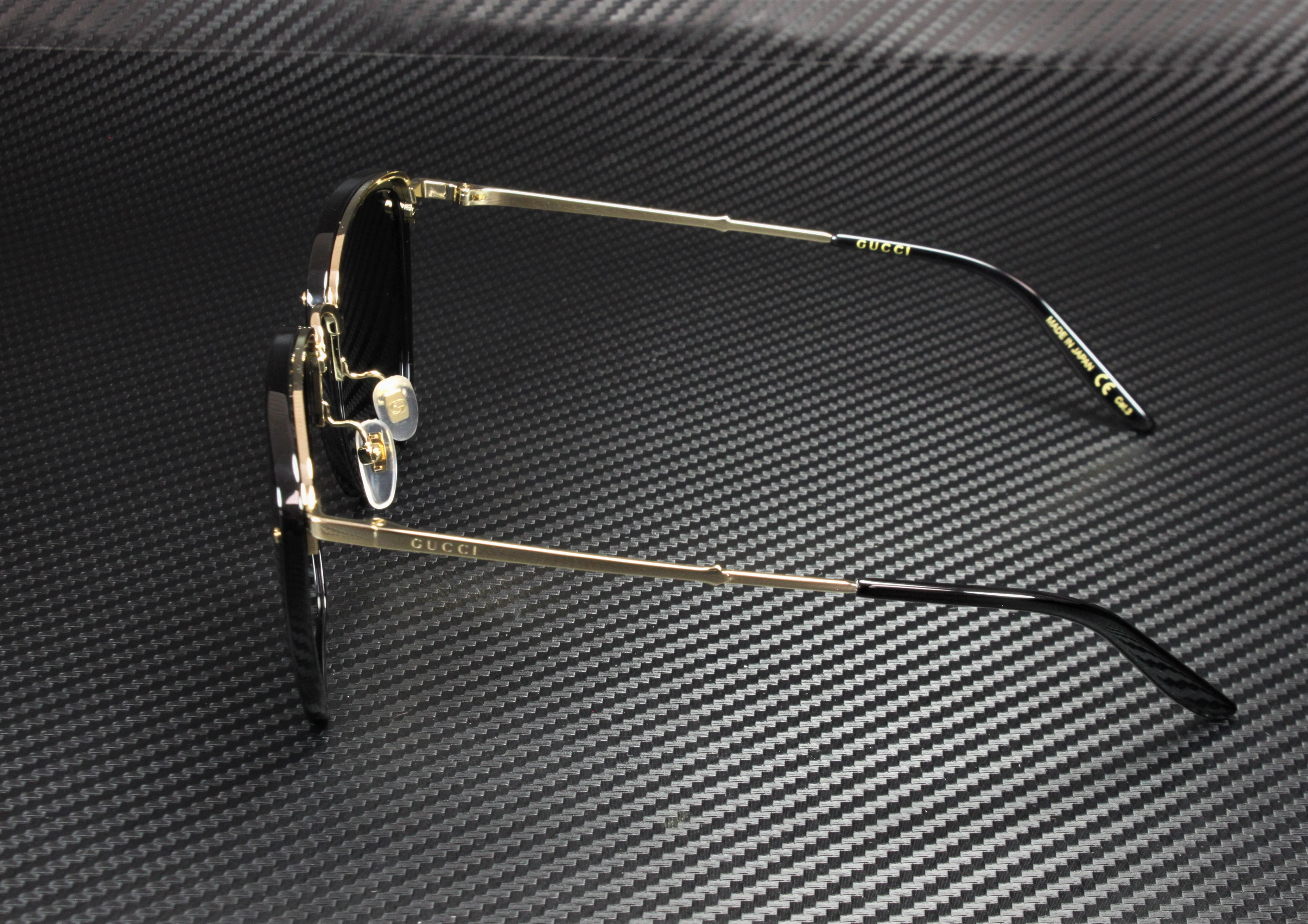 BRAND NEW GUCCI GG0673S 001 Black Gold Grey Sunglasses Gucci GG1773S 001 Sunglasses Shiny Black - eye-oo.com main image 3
