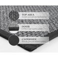 thumbnail image 5 of Kitchen Rugs Non Skid Washable Set of 2 PCS, Absorbent Runner Rugs for Kitchen, Farmhouse Weave Floor Mats in Front of Sink, 17.3"x 47"+17.3"x 29" (Inky), 5 of 13