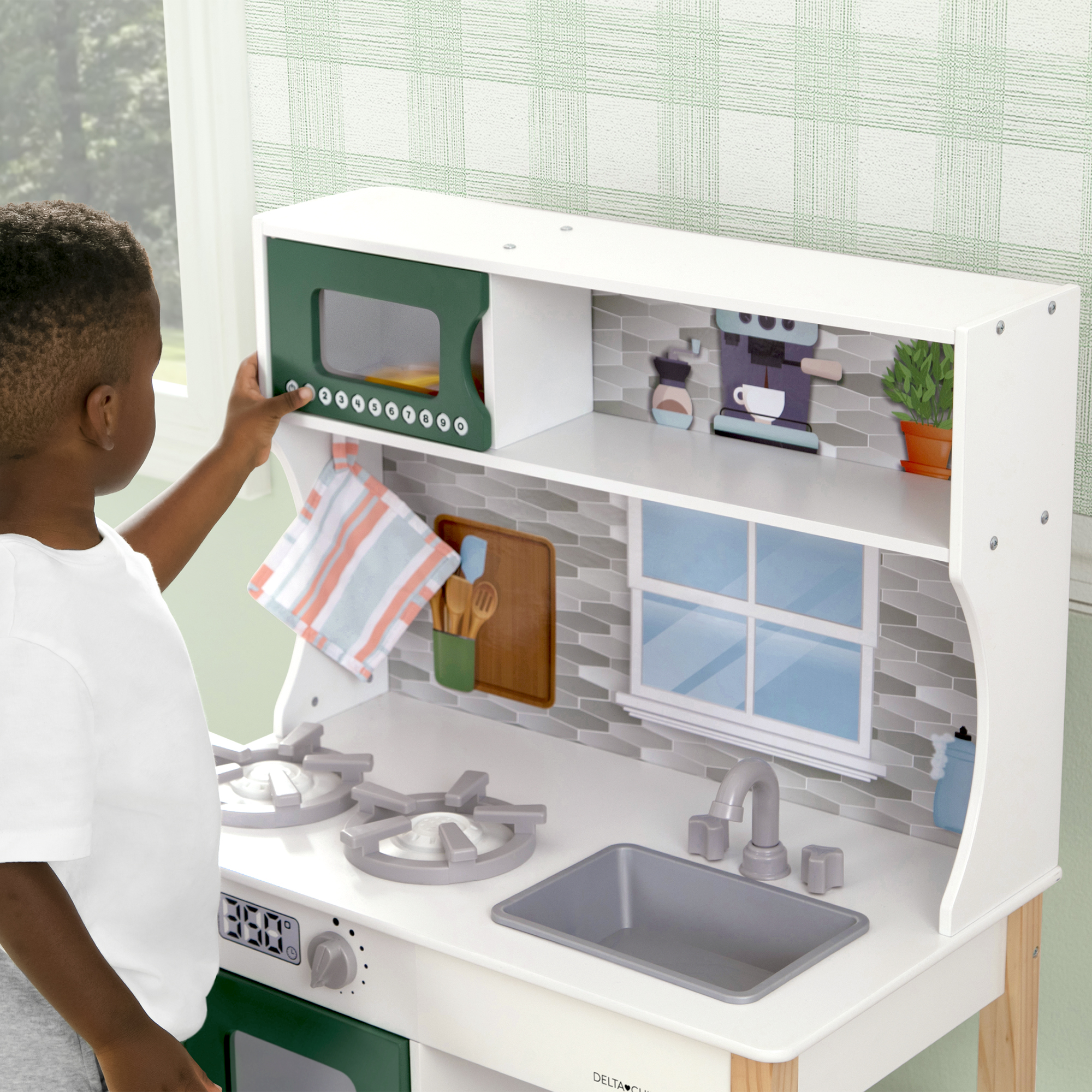 Delta Children Tiny Chef Play Kitchen Green photo 6