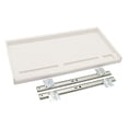 thumbnail image 1 of Bajo el escritorio de la computadora Cajón de teclado de PC con tornillos Organizador de teclado resistente White 27 mm W Rail, 1 of 8