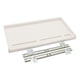 thumbnail image 1 of Bajo el escritorio de la computadora Cajón de teclado de PC con tornillos Organizador de teclado resistente White 27 mm W Rail, 1 of 8