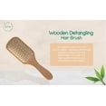 thumbnail image 2 of BeNat Natural Wooden Hair Brush with Bamboo Paddle., 2 of 9
