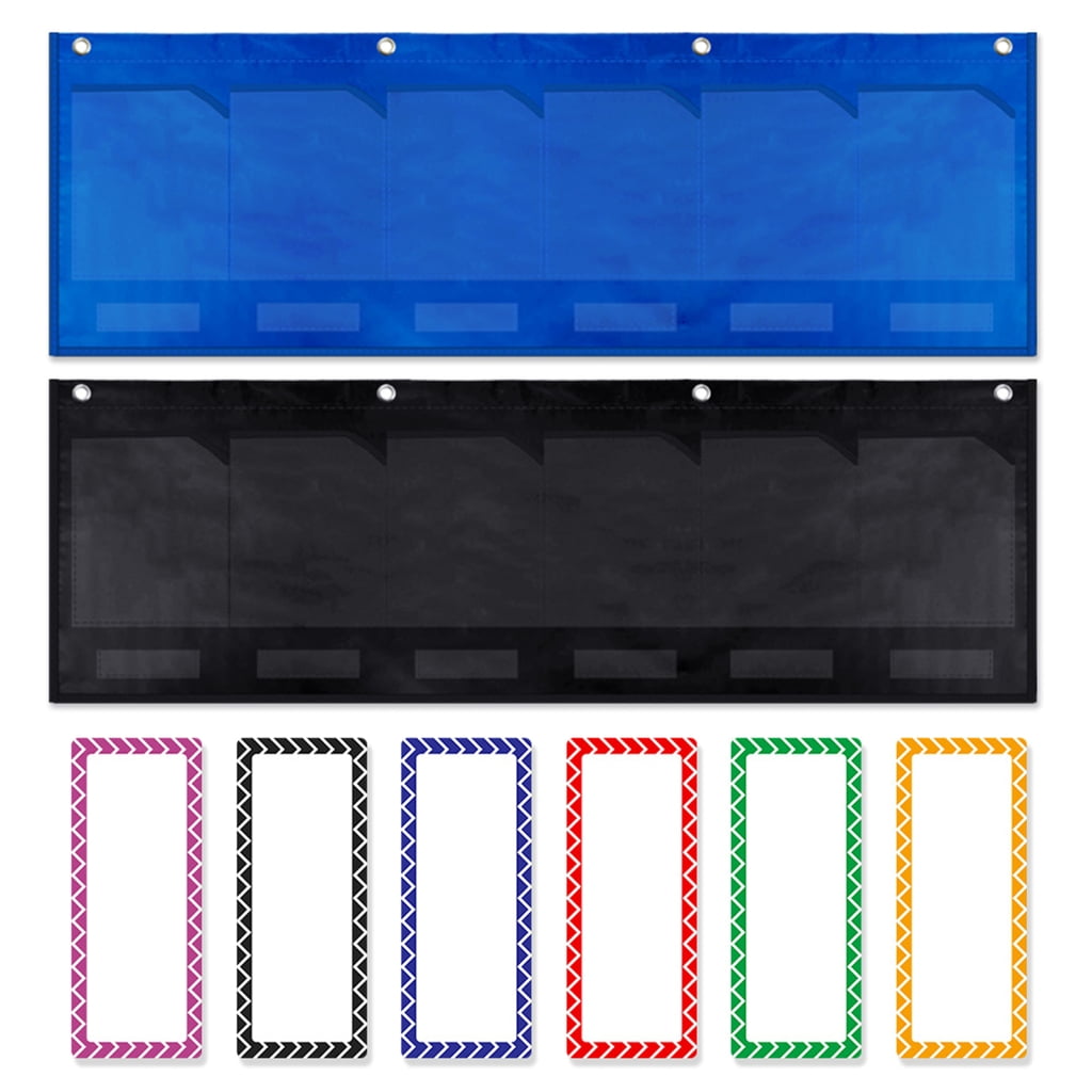 Milue File Organizer Chart Pocket Wall Storage Pocket Chart for Student Homework