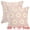 Pink, variant on Unique Bargains Velvet Daisy Embroidery Pillow Covers Set of 2 Pink 18" x 18"