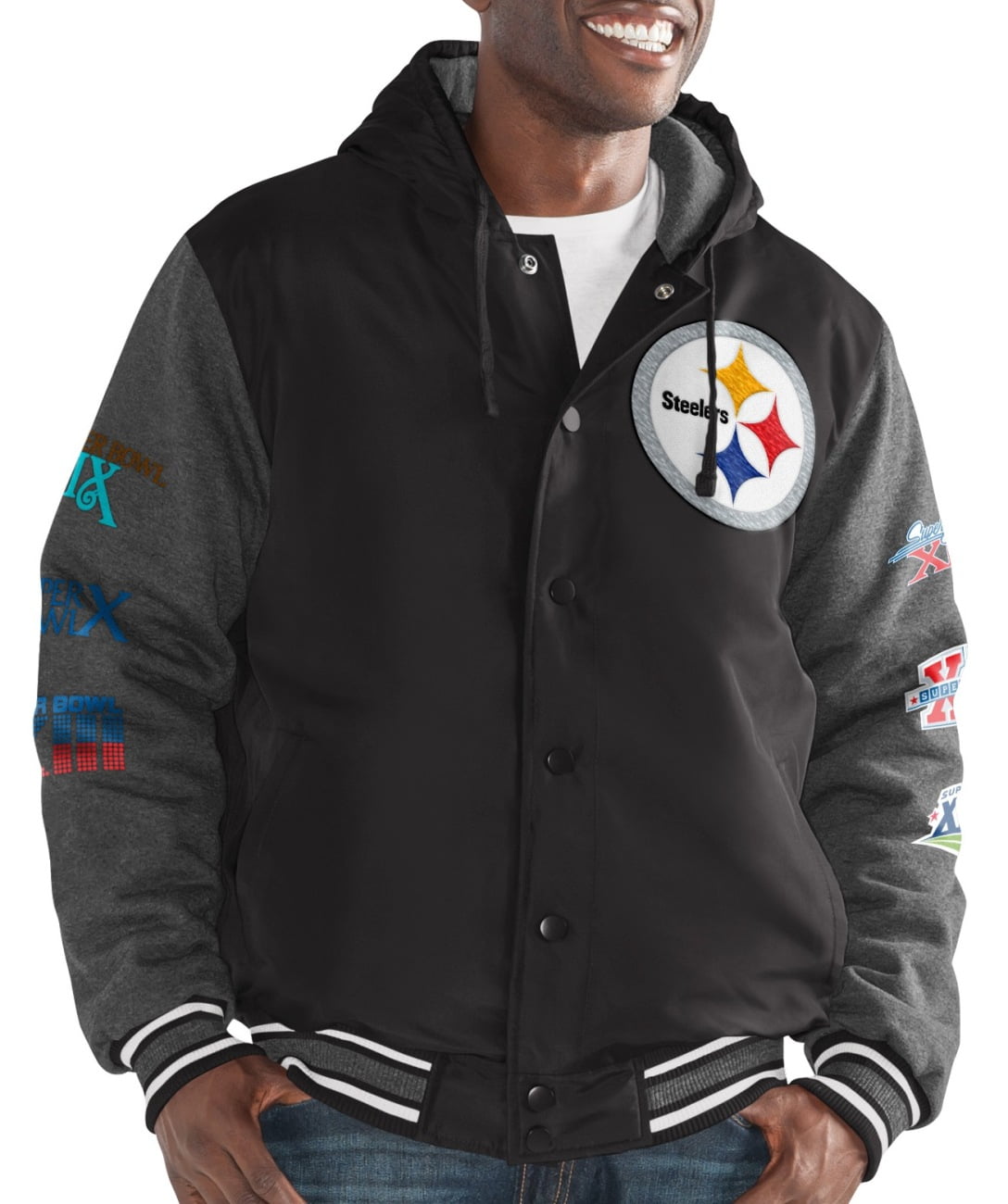 Pittsburgh Steelers G-III NFL "Top Brass" Men's Premium Varsity Jacket by G-III Sports