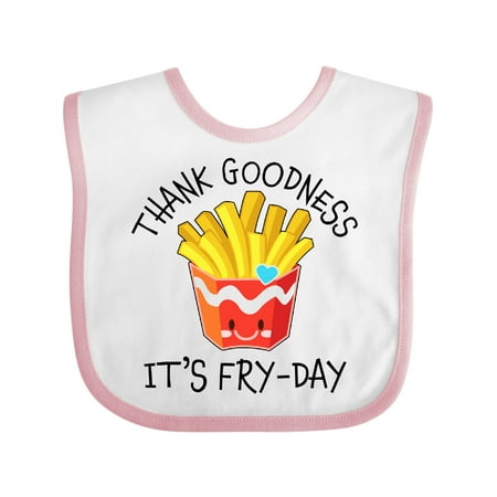 

Inktastic Thank Goodness Its Fry-day- French Fries Gift Baby Boy or Baby Girl Bib
