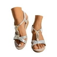 thumbnail image 3 of IUJSOY Wedge Espadrilles for Women Open Toe Bohemian Sandals Casual Summer Slingback Heels, 3 of 8