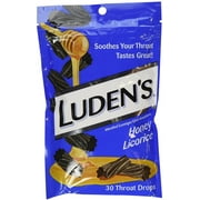 Luden's Honey Licorice Throat Drops, 30 Count