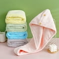 thumbnail image 5 of Set of 2 head towels, Quick drying, Green, 5 of 6