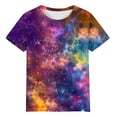 thumbnail image 4 of Bogo Young Womens Tops Trendy Summer Womens Summer Tops Casual Short Sleeve Crew Neck Blouses For Women Casual T Shirts For Women Cotton Soft, 4 of 6