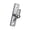 Silver single, variant on NEXAVKPR 1/2/4 Pack Wall Mount Gate Hinges Portable Wall Plate Hinges for Outdoor Chain Link Fence Gate with 5/8Inch Hinges Pin