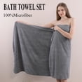 thumbnail image 3 of Beartech Towel Set Dark Gray 2 PACK Towel 700GSM Ultra Soft Microfiber Towel Set, 3 of 7