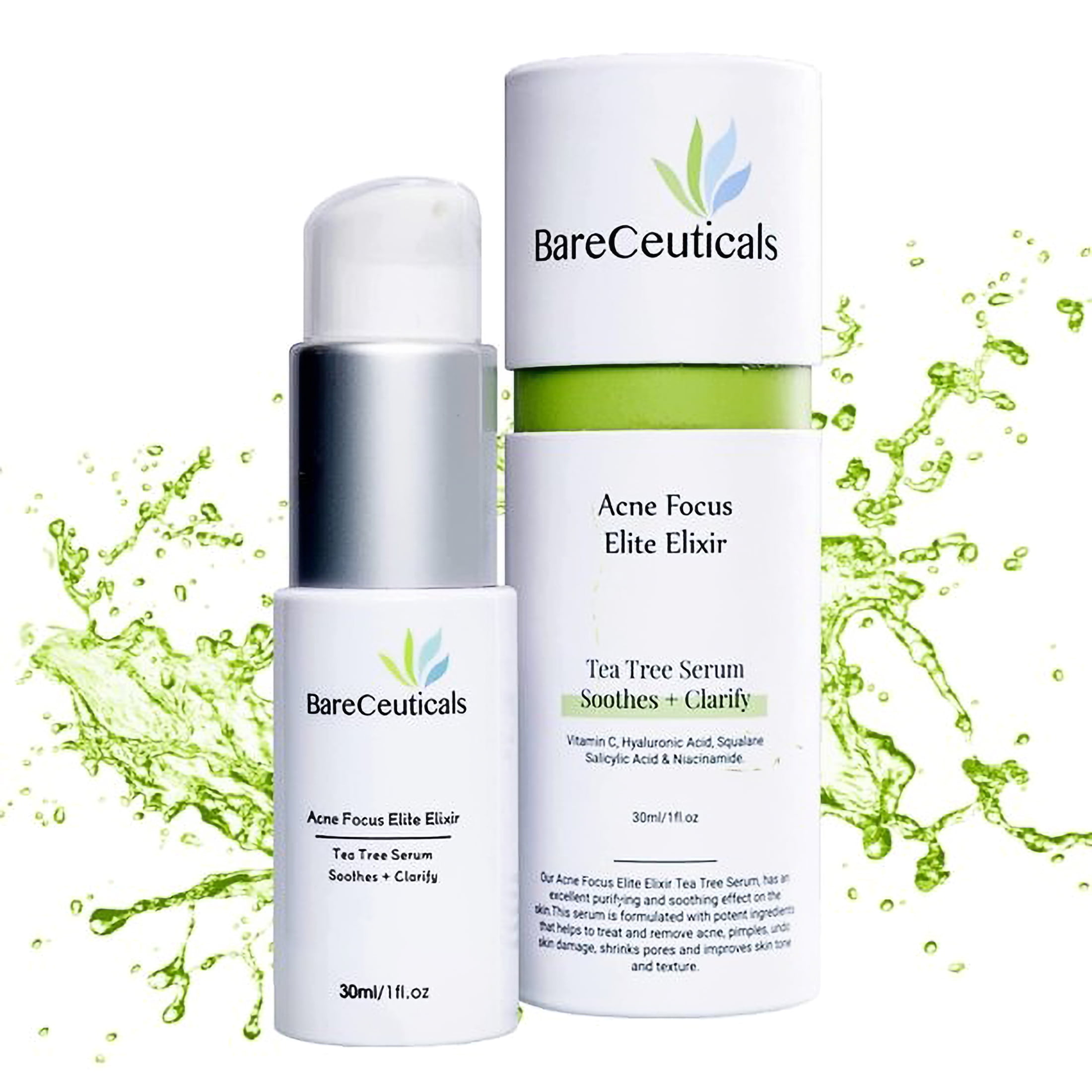 Tea Tree Serum, Serum Face, Acne Serum for Face, Tea Tree Oil Treatment, Brightening Serum, Pimple Face Oil Serum, Anti-Aging Serum