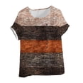 thumbnail image 3 of Camisetas de Manga Corta para las Mujeres Casual Cuello Redondo Cómodo de Lino Camiseta Botón Blusa Top Verano Manga Corta para las Mujeres, 3 of 5