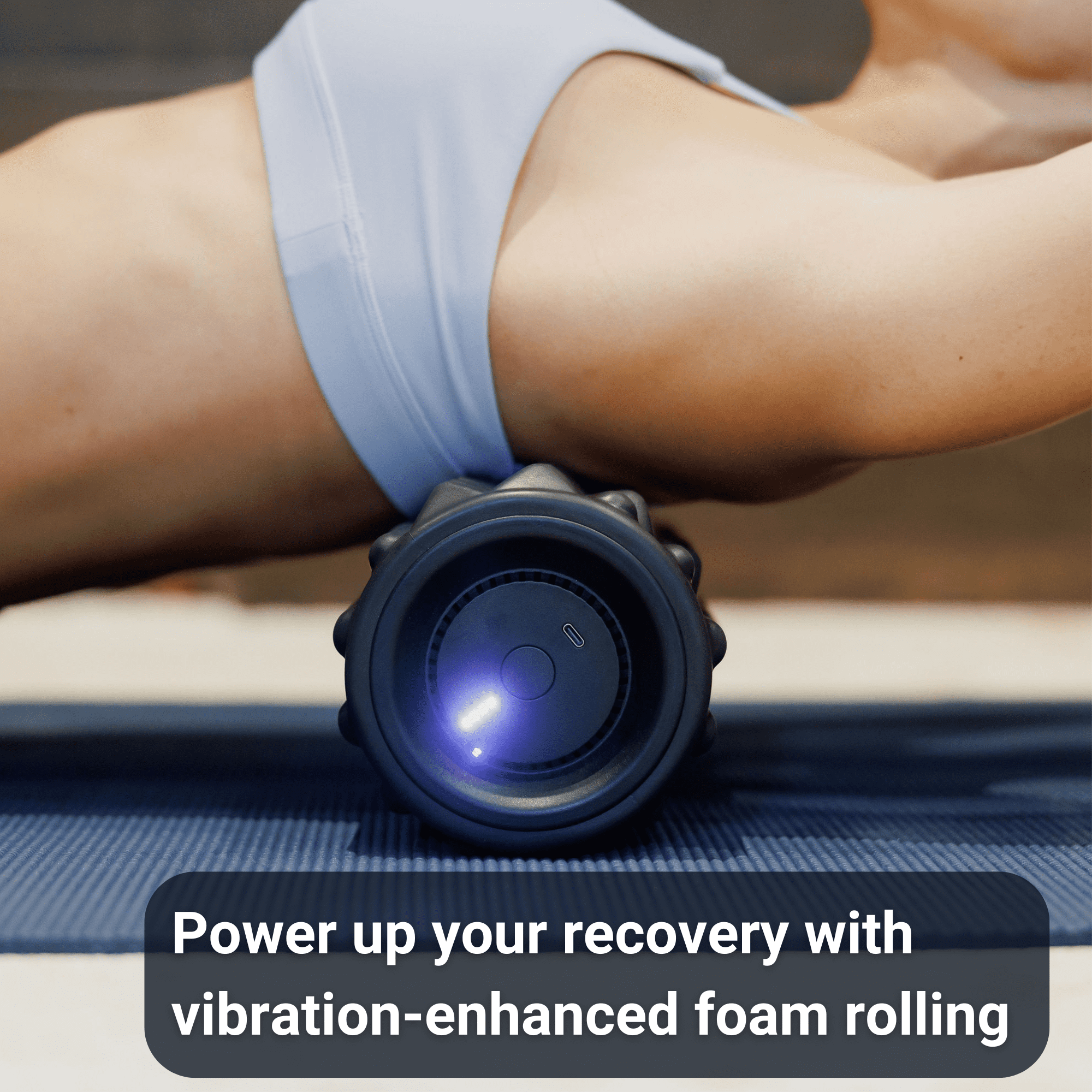 VibePro Flow Vibrating Foam Roller - Massage Roller for Muscles Deep Tissue, Recovery, & Pain Relief