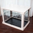 thumbnail image 5 of Merry Products  White Wooden Pet Kennel with Crate Cover White - Medium, 5 of 5