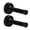 Black, variant on 2 Pack 304 Stainless Steel Door Stopper - Thickened, No Drilling, Wall-Mounted, with Rubber Tip Buffer, Soundproof, Suitable for Door Top and Bottom, Wall Protector - Black