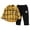 Yellow, variant on Utlike Boys Clothing Sets Autumn Baby Plaid Shirt Long Sleeve Trousers Two Piece Set Toddler Boy Fall Outfits Size 3 Years-4 Years