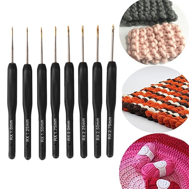 Cuadros Decorativos 8 agujas de tejer de hilo de ganchos de ganchillo ergonómicos de aluminio para suéter (B) Ndcxsfigh Nuevos Originales