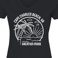 thumbnail image 4 of Inktastic Summer Vacation Mode Cape Charles Beach Virginia Women's V-Neck T-Shirt, 4 of 5