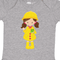 thumbnail image 4 of Inktastic Girl With Brown Hair, Yellow Raincoat, Frog Girls Baby Bodysuit, 4 of 5