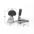 thumbnail image 4 of 12 Pieces Guitar String Tuning Key Pegs/Machine Knobs(for Left and Right) for Acoustic Electric Guitar, 4 of 7