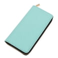 thumbnail image 2 of Premium Vegan Saffiano Leather Continental Zip Around Wallet - Walmart Supplies 2 of 14