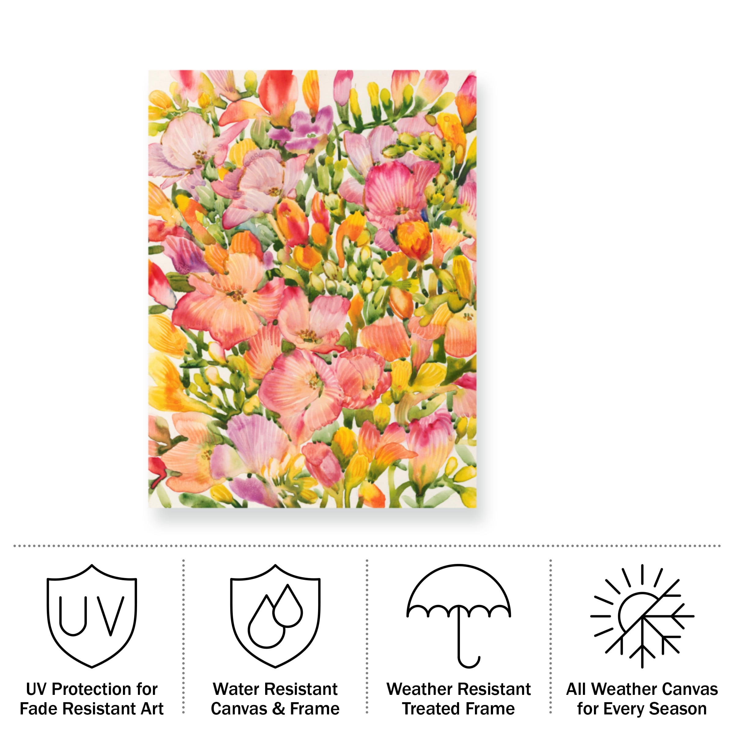 Tim O'Toole 'Wildflower Study II' Outdoor Canvas 19x14